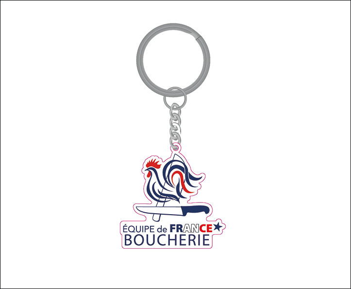 PORTE CLÉS ÉQUIPE DE FRANCE PETIT COQ