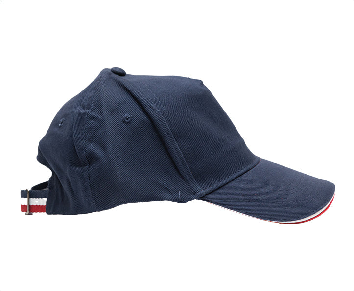 CASQUETTE BLEUE 100% COTON - VISIÈRE SANDWICH