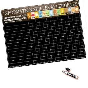 PANNEAU ALLERGENE 60 X 45 CM