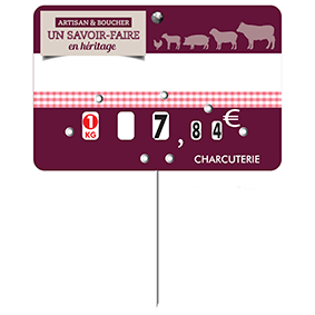 JEU(X) DE 10 ETIQ. NEUTRES HERITAGE CHARCUTERIE