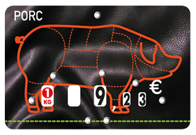 JEU(X) DE 10 ETIQUETTES NEUTRES PRESTO PORC
