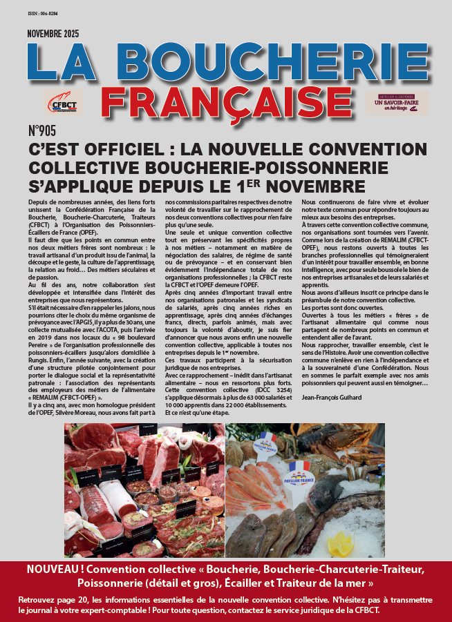 JOURNAL DU MOIS DE NOVEMBRE 2025